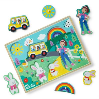 Ms. Rachel™ Wooden Song Peg Puzzle, 6-Piece with Full Songs