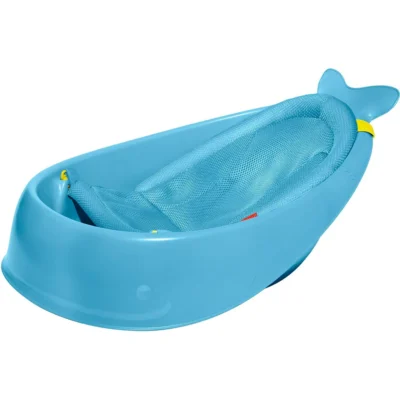 Baby Bath Tub, 3-Stage Smart Sling Tub, Moby, Blue